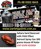 Sahara Sand Basecoat with FX63 Effect Aerosol Spray Can 300 grams House Of Kolor