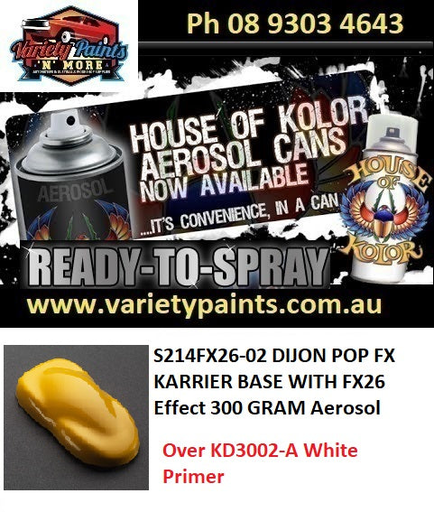 S214FX26-02 DIJON POP FX KARRIER BASE WITH FX PAC'S 300 GRAM Aerosol