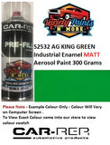 S2532 AG KING GREEN Industrial Enamel Matt Aerosol Paint 300 Grams
