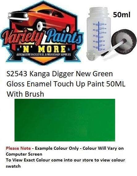 S2543 Kanga Digger New Green Gloss Enamel Touch Up Paint 50ml bottle