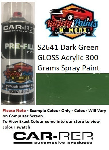 S2641 Dark Green GLOSS Acrylic 300 Grams Spray Paint
