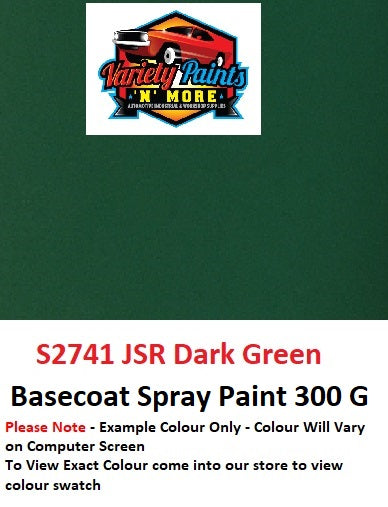 S2741 JSR Dark Green Basecoat  Aerosol Paint 300 Grams