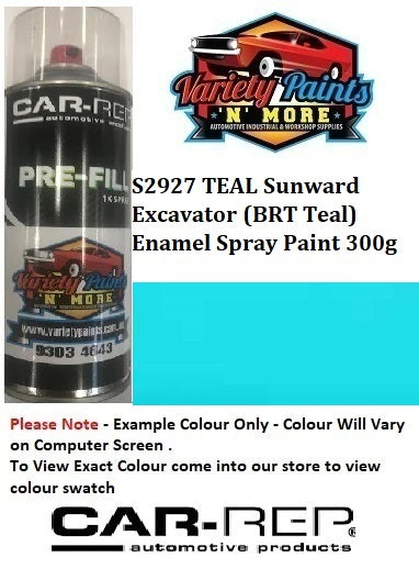S2927 TEAL Sunward Excavator (BRT Teal) Enamel Spray Paint 300g