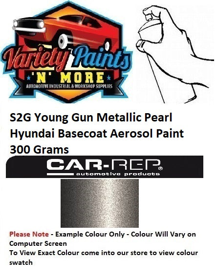 S2G Young Gun Metallic Pearl Hyundai Basecoat Aerosol Paint 300 Grams