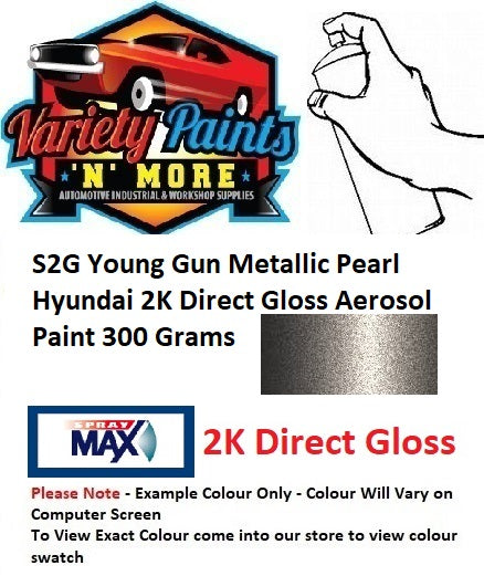 S2G Young Gun Metallic Pearl Hyundai 2K Direct Gloss Aerosol Paint 300 Grams