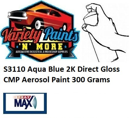 S3110 Aqua Blue 2K Direct Gloss CMP Aerosol Paint 300 Grams