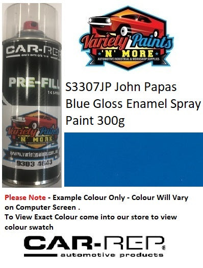 S3307JP John Papas Blue Gloss Enamel Spray Paint 300g