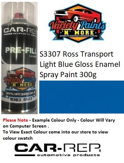 S3307 Ross Transport Light Blue Gloss Enamel Spray Paint 300g 3IS 66A