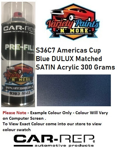 S36C7 Americas Cup Blue DULUX Matched SATIN Acrylic 300 Grams