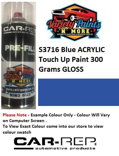 S3716 Blue ACRYLIC Gloss Touch Up Paint 300 Grams