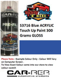 S3716 Blue ACRYLIC Gloss Touch Up Paint 300 Grams 