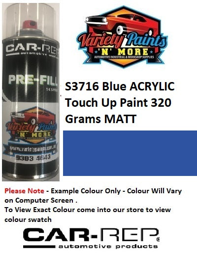 S3716 Blue ACRYLIC MATT Touch Up Paint 300 Grams