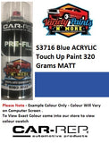 S3716 Blue ACRYLIC MATT Touch Up Paint 300 Grams 
