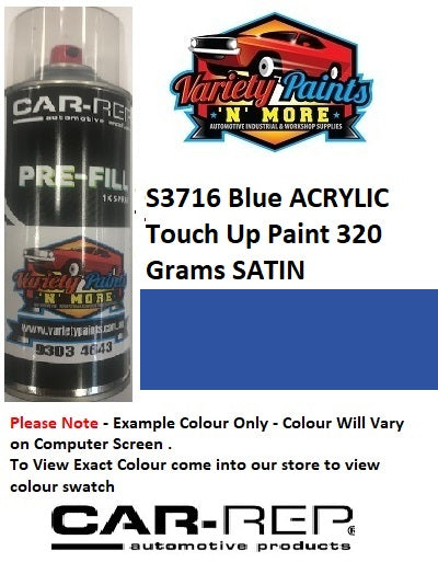 S3716 Blue ACRYLIC SATIN Touch Up Paint 300 Grams