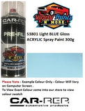 S3801 Light BLUE Gloss ACRYLIC Spray Paint 300g 