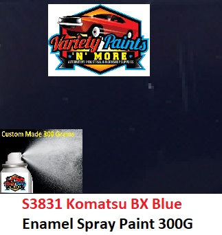 S3831 Komatsu BX BLUE Gloss Industrial Enamel Spray Paint 300g