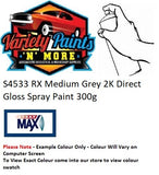 S4533 RX Medium Grey 2K Direct Gloss Spray Paint 300g 