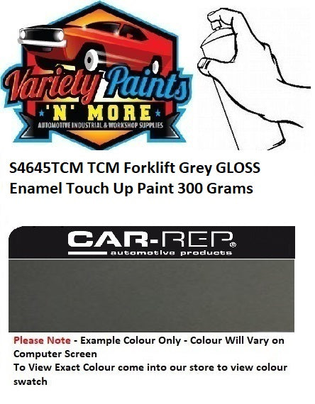 S4645TCM TCM Forklift Grey GLOSS Enamel Touch Up Paint 300 Grams 1IS 68A