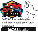 S4915 Colourmatched to Taubmans Castle Gloss Grey Spray Paint 300g
