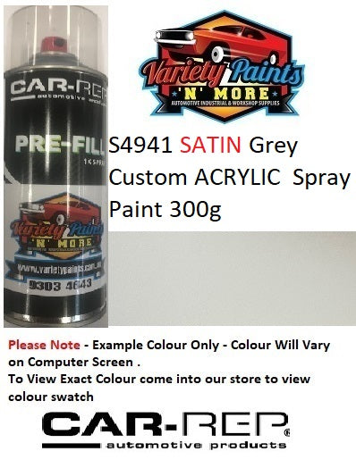 S4941 SATIN Grey Custom ACRYLIC  Spray Paint 300g