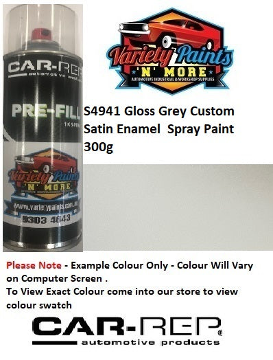 S4941 SATIN Grey Custom Enamel  Spray Paint 300g
