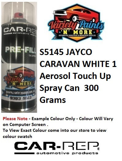 S5145 JAYCO CARAVAN WHITE Aerosol Touch Up Spray Can 300 Grams