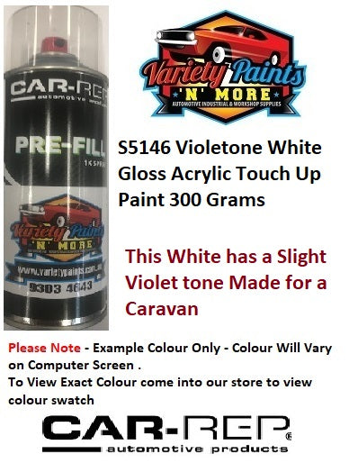 S5146 Violetone White Gloss Acrylic Touch Up Paint 300 Grams