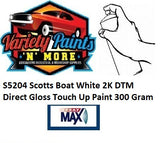 S5204 Scotts Boat White 2K DTM Direct Gloss Touch Up Paint 300 Gram