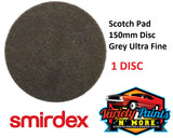 Scotch Brite 150mm Round Disc Grey Smirdex 1 DISC 