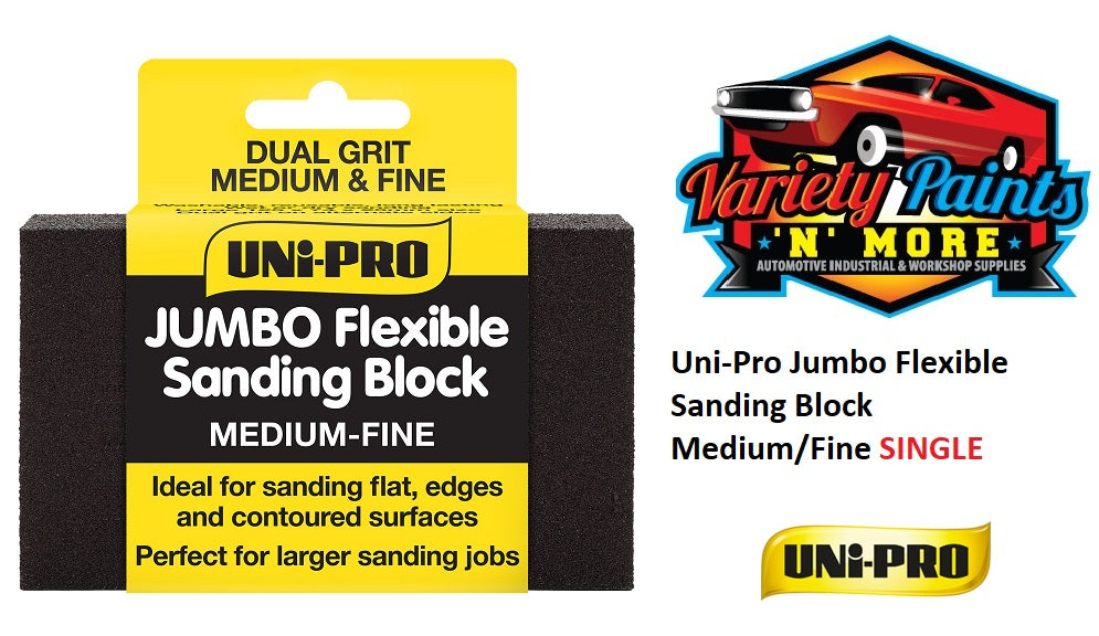 Uni-Pro Jumbo Flexible Sanding Block Medium/Fine SINGLE