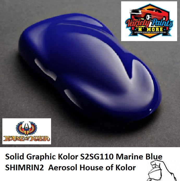 Solid Graphic Kolor S2SG110 Marine Blue  300 Gram Aerosol  SHIMRIN2  House of Kolor