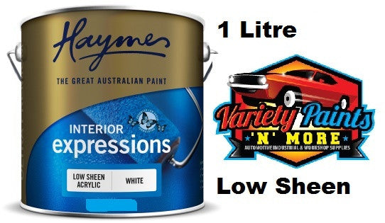 Haymes Ultra Premium Acrylic Interior Expressions Low Sheen White 1 Litre