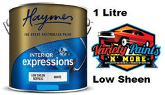 Haymes Ultra Premium Acrylic Interior Expressions Low Sheen White 1 Litre