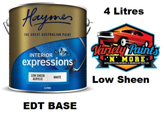 Haymes EDT Ultra Premium Acrylic Interior Expressions Low Sheen 4 Litre