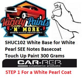 SHUC102 White Base for White Pearl SEE Notes Basecoat Touch Up Paint 300 Grams 