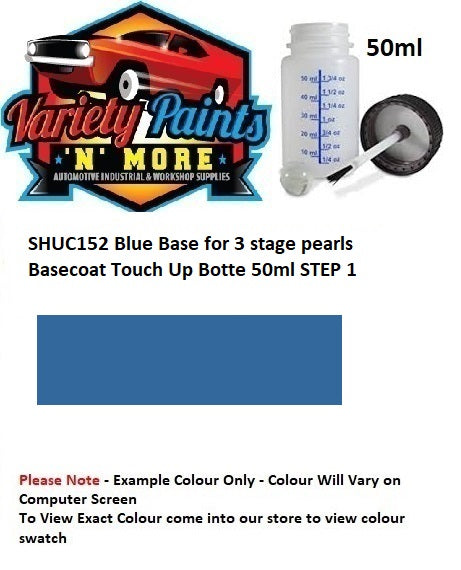SHUC152 Blue Base for 3 stage pearls Basecoat Touch Up Botte 50ml STEP 1