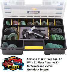 Shinano 2" & 3"Prep Tool Kit With 52 Piece Abrasive Kit 