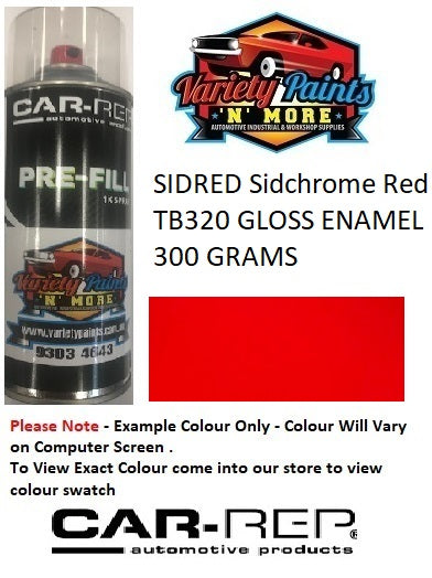 SIDRED Sidchrome RED Gloss Enamel Aerosol Paint 300 Grams 18S0318