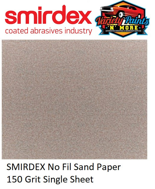SMIRDEX No Clog Sand Paper 150 Grit Single Sheet