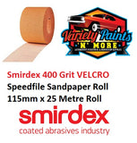 Smirdex 400 Grit VELCRO NO-FIL Sandpaper Roll 115mm x 25 Metre Roll