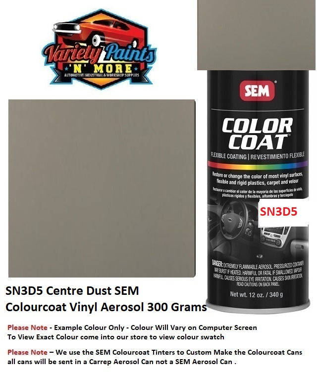 SN3D5 Centre Dust SEM Colourcoat Vinyl Aerosol 300 Grams
