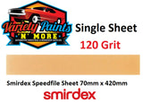Smirdex 120 Grit SINGLE  Speedfile Sheet 70mm x 42mm 