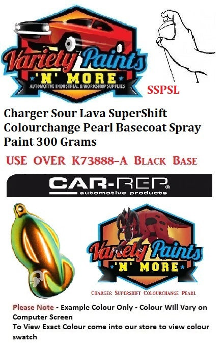 Charger Sour Lava SuperShift Colourchange Pearl Basecoat Spray Paint 300 Grams 1IS 46A