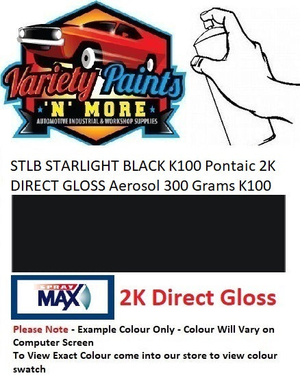 STLB STARLIGHT BLACK K100 Pontaic 2K DIRECT GLOSS Aerosol 300 Grams K100