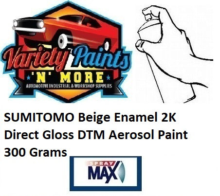 SUMITOMO Beige Enamel 2K Direct Gloss DTM Aerosol Paint 300 Grams
