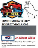 SUMITOMO Dark Grey Enamel 2K Direct Gloss DTM Aerosol Paint 300 Grams