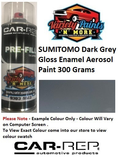 SUMITOMO Dark Grey Gloss Enamel Aerosol Paint 300 Grams