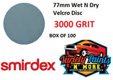 Smirdex Velcro 77mm Wet & Dry Disc 3000 Grit - Pack of 100 Variety Paints N More 