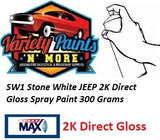 SW1 Stone White JEEP 2K Direct Gloss Spray Paint 300 Grams 
