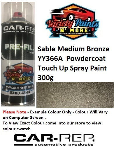 Sable Medium Bronze YY366A  Powdercoat Touch Up Spray Paint 300g
